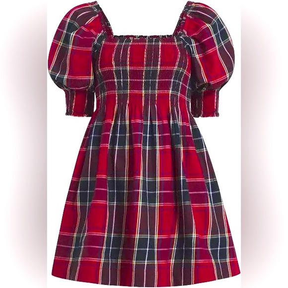 Hill House Dresses & Skirts - Hill House Athena Nap Dress Red Tartan Size XS